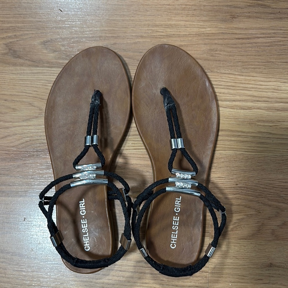 Black and Brown Sandals